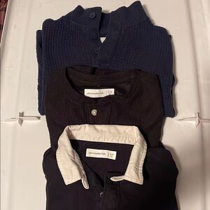 Abercrombie Kids Navy and Black Boy’s Shirts